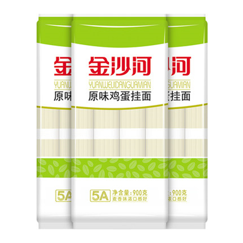 金沙河鸡鸡蛋挂面爽滑方便面条