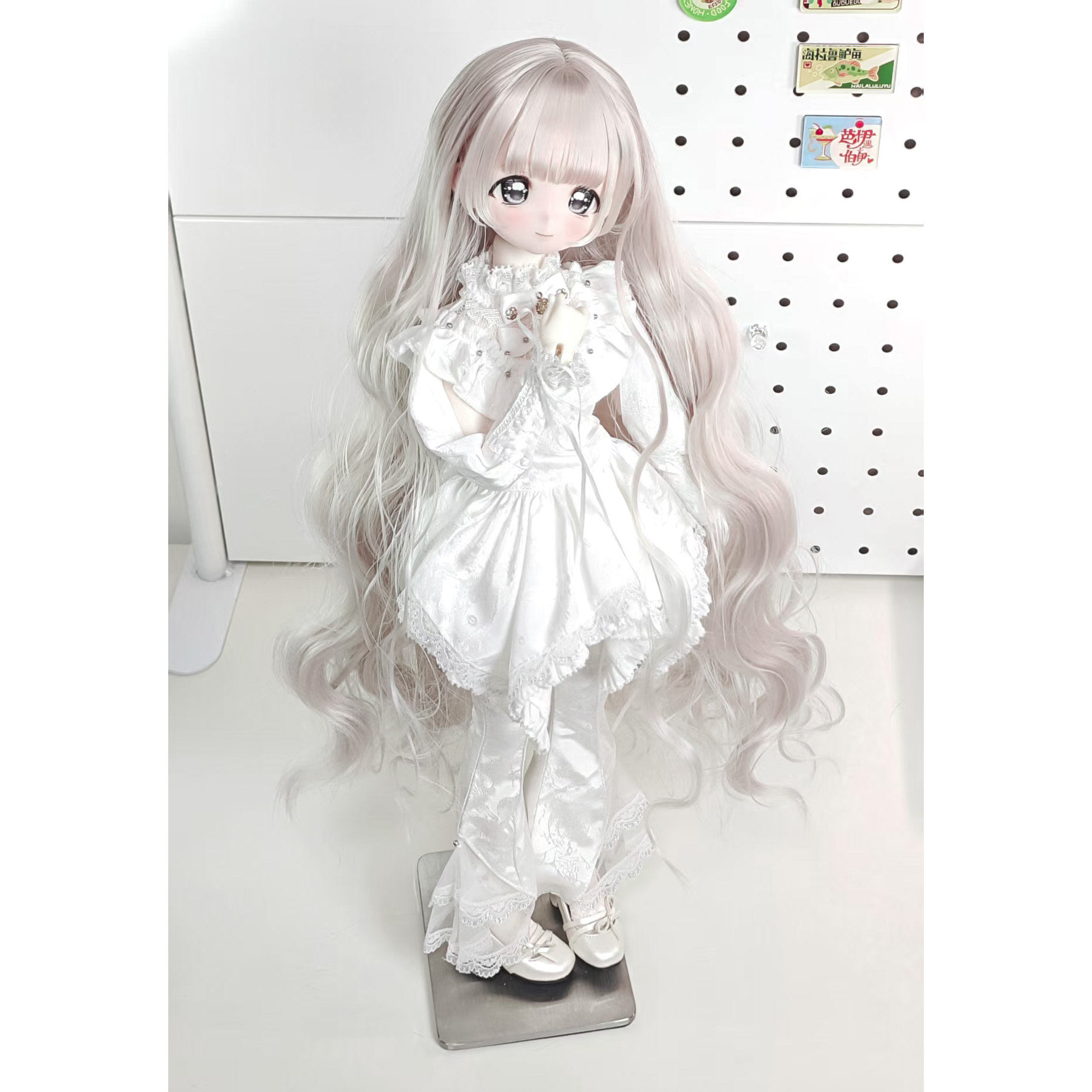 【毛坯】RUSS BJD 大波浪水波纹手工卷发三四分长直39cm长现货