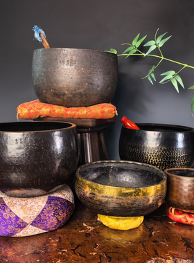 日本铜器手工大铜罄老铜钵音疗