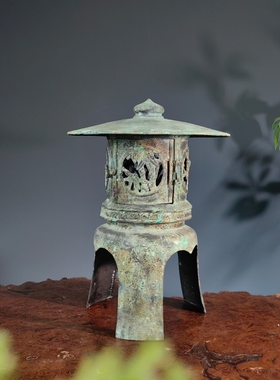 日本铜器古典氛围宫灯收藏