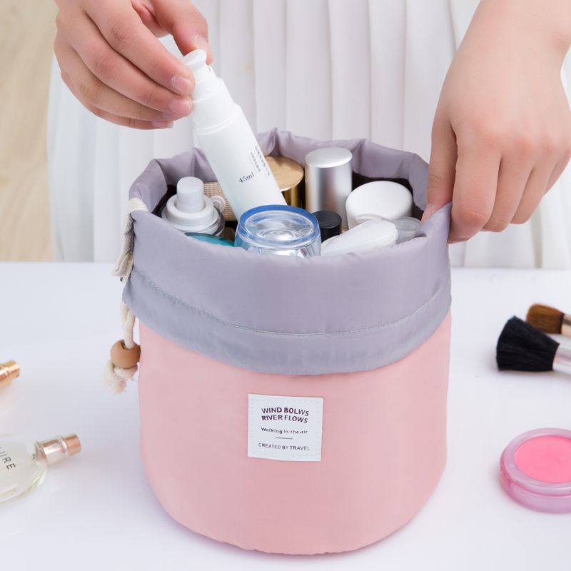Cylindrical High-capacity Travel toiletry kits Travel? Ms. Cosmetic the republic of korea High-capacity Cosmeticin the Outdoor/Mountaineer/Camping/Travel Goods , Wash clean/Care , Wash bag/Cosmetic  category - from Buy2taobao.com to provide professional Taobao agent buy service