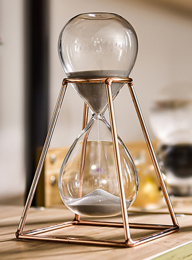 金属分钟轻奢风办公室沙漏计时器