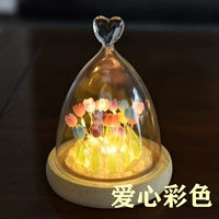 Цветная лилия освещения ночные огни (Love Glass Cover)