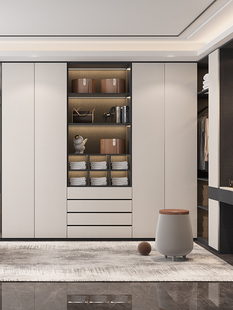 金牌全屋定制衣柜家庭卧室衣帽间步入式整体家具家庭装饰现代橱柜