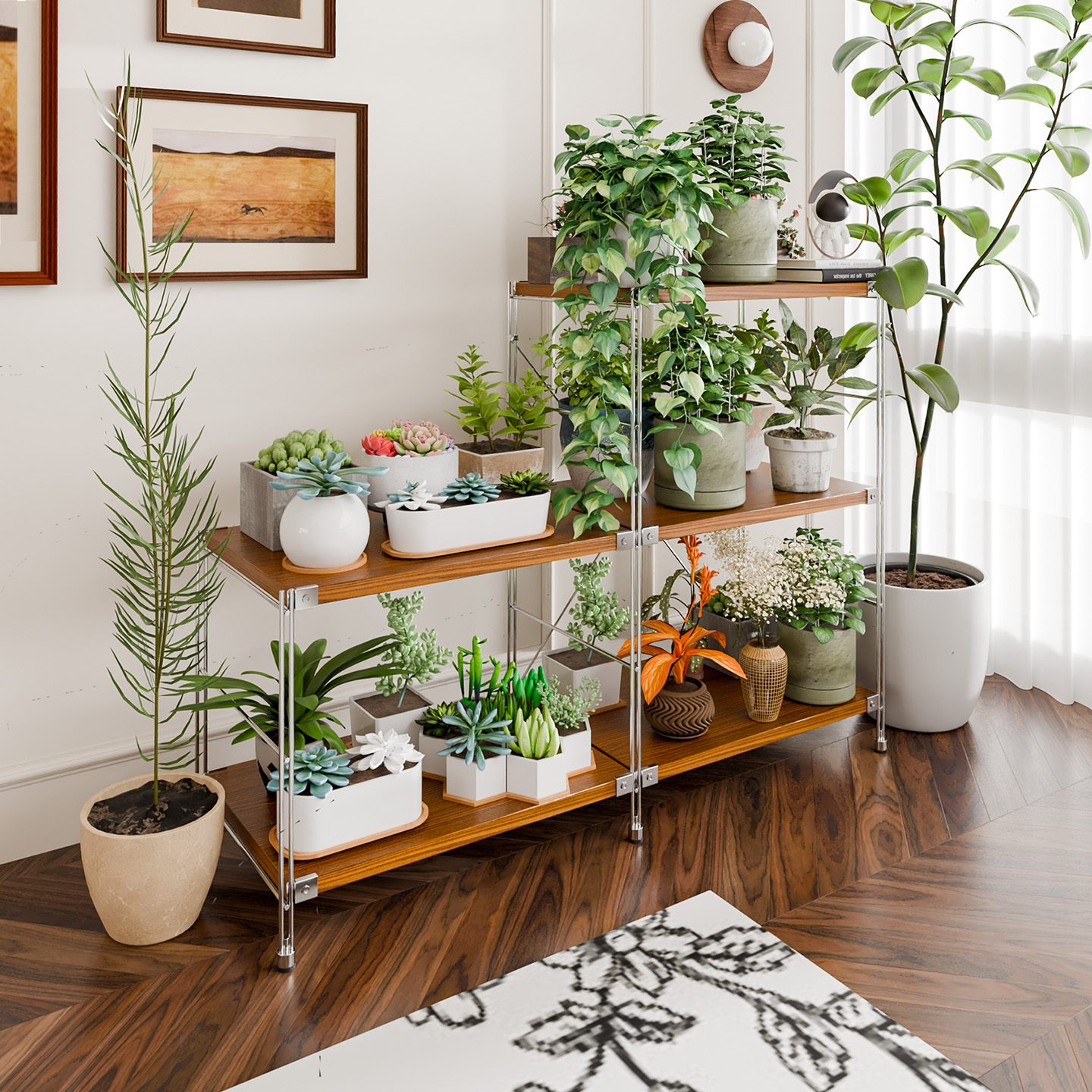 【壹元丰】花架置物架日式多层