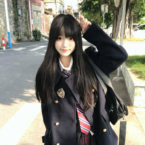 东京岁时记小个子双排扣翻领大衣