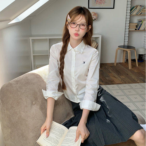 东京岁时记白色长袖衬衫制服套装