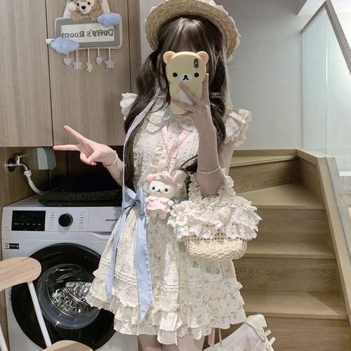 东京岁时记JK碎花连衣裙女夏季