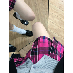 东京岁时记jk学生制服莓果酱格裙小个子日系校供感半身裙套装 女夏