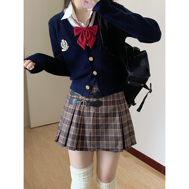 东京学院风英伦小姐针织衫外套