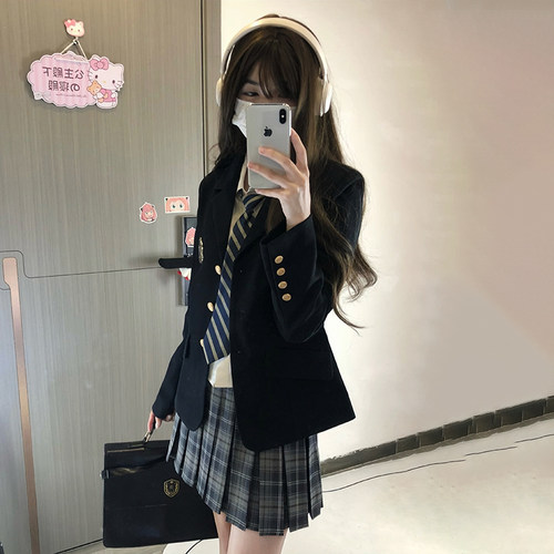 东京岁时记jk制服西装秋冬外套女
