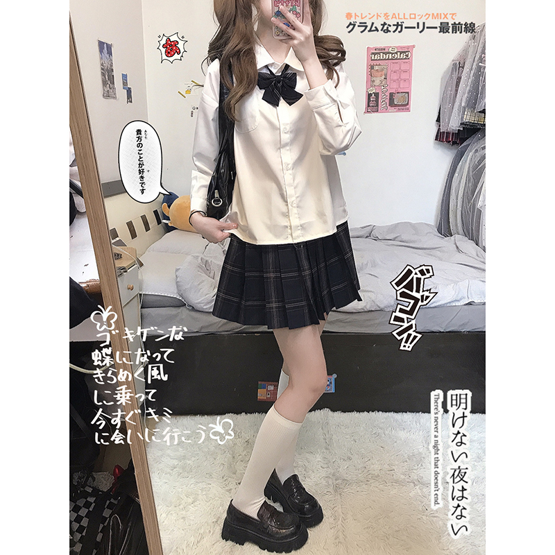 东京岁时记jk衬衫制服短裙套装女