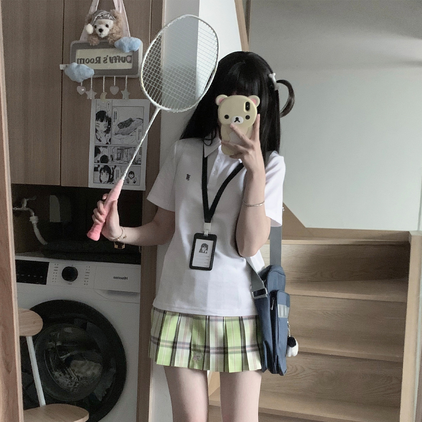 东京岁时记jk格裙制服绿色百褶裙夏季半身裙小个子女士短裙显瘦款
