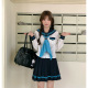 水手服女学院风短裙制服套装 东京岁时记jk新款 日系白绀撞色长袖