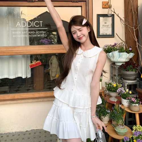 东京岁时记jk白色娃娃领衬衫女