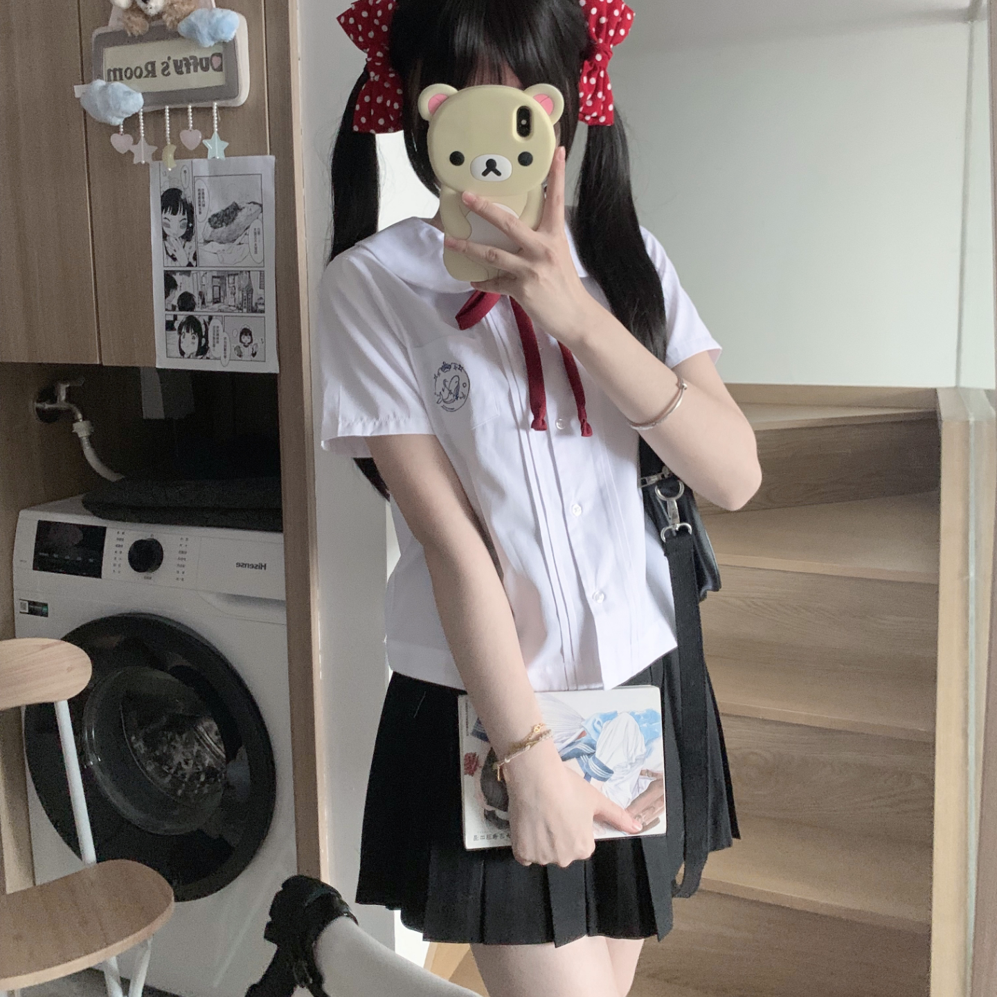 东京岁时记JK短袖衬衫衬衫女款夏图片