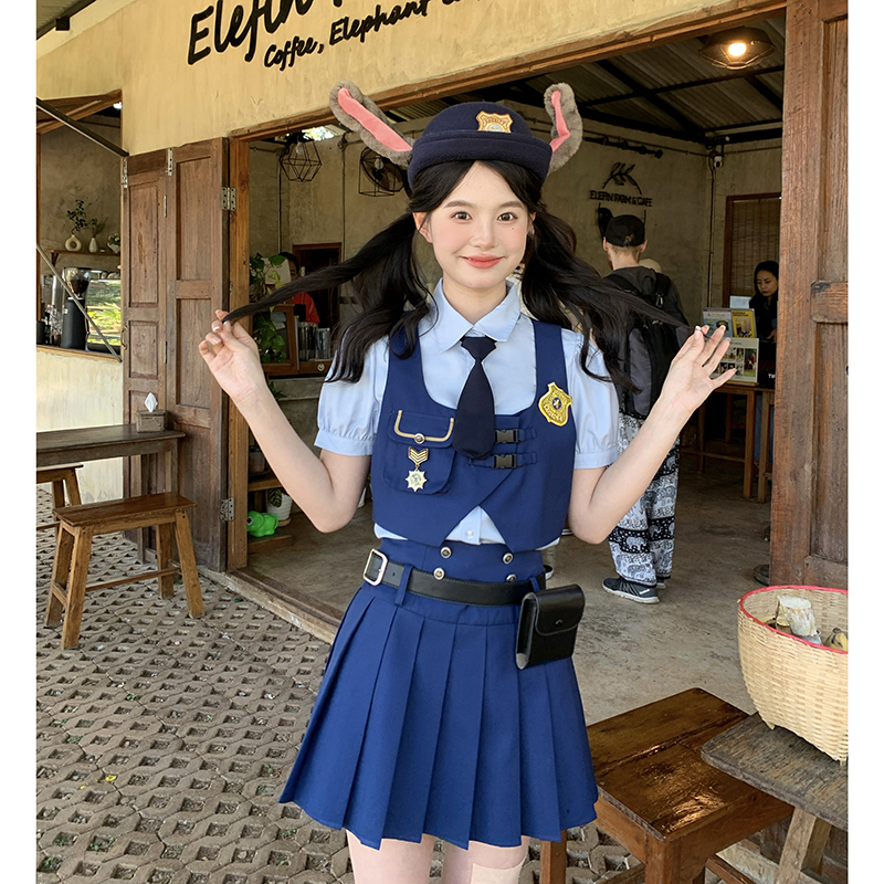 兔子警官衣服cos服二次元