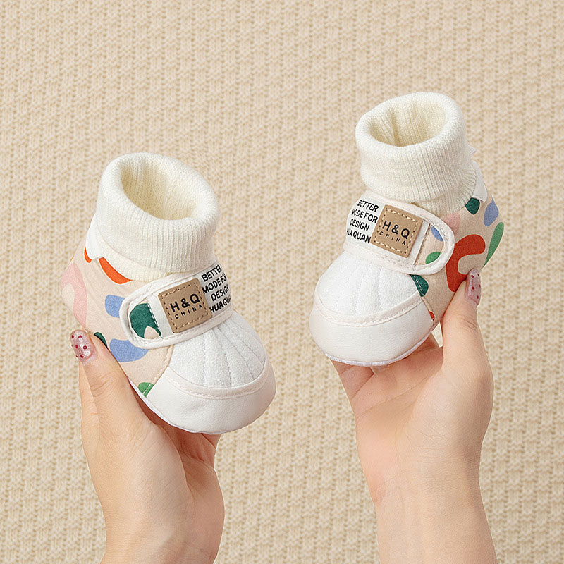 婴幼儿防滑学步鞋袜高帮靴子
