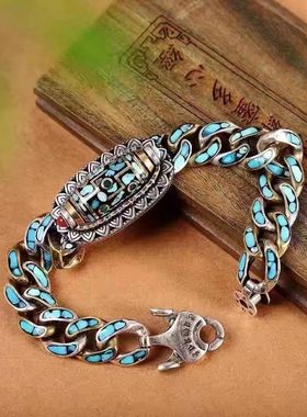 2025新款时尚高档六字真言九眼天珠手链