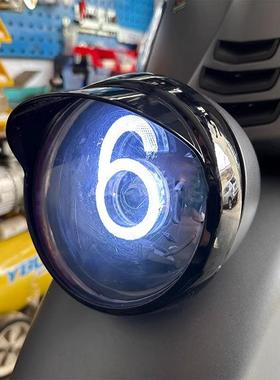 vespa改装灯眉德国SIP大灯框GTV6日300专用改装黑化灯框帽檐灯眉