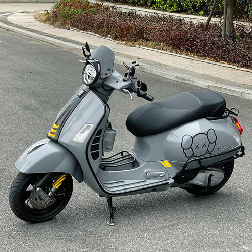 适用vespa6日gts300改装黑化套件