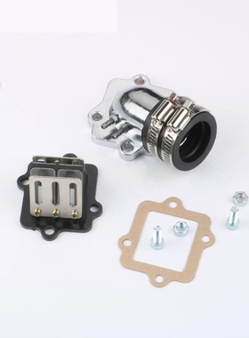 适用改装5BM EVO风帆90 雅马哈JOG90JOG50簧片阀化油器接口进气管