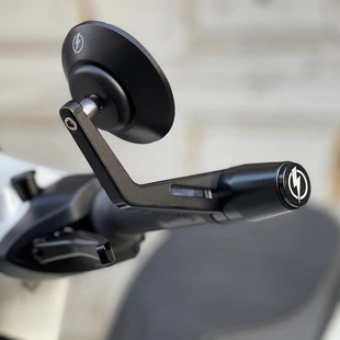 适用Vespa改装后视镜春天冲刺150手把镜GTS300闪电加重端子手把镜