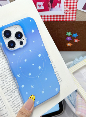 星辰大海#韩国菲林单层磁吸磨砂星星 简约 ins风 适用苹果iphone