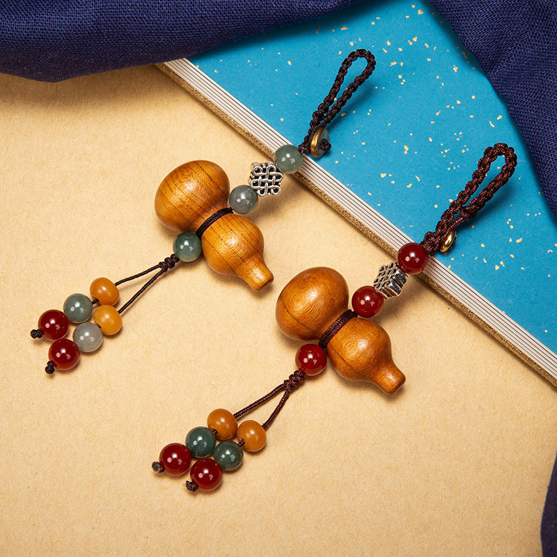 桃木葫芦汽车钥匙扣挂件小葫芦钥匙圈男女士包包挂饰随身古风装饰,节庆用品/礼品,钥匙扣,淘宝优惠券,粉丝福利购,淘宝优惠卷