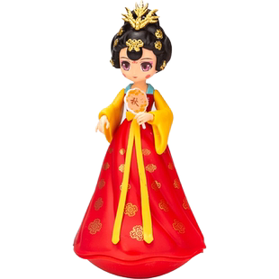 西安网红大唐不倒翁小姐姐卡通创意家居摆件人偶陕西旅游小纪念品