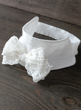 婴幼儿帽子春秋女宝宝蝴蝶结空顶护囟门帽公主新生婴幼儿发带头饰