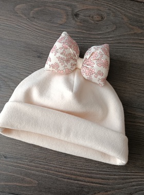 0-12月婴儿帽子秋冬款新生婴幼儿套头帽女宝宝保暖无檐幼儿胎帽