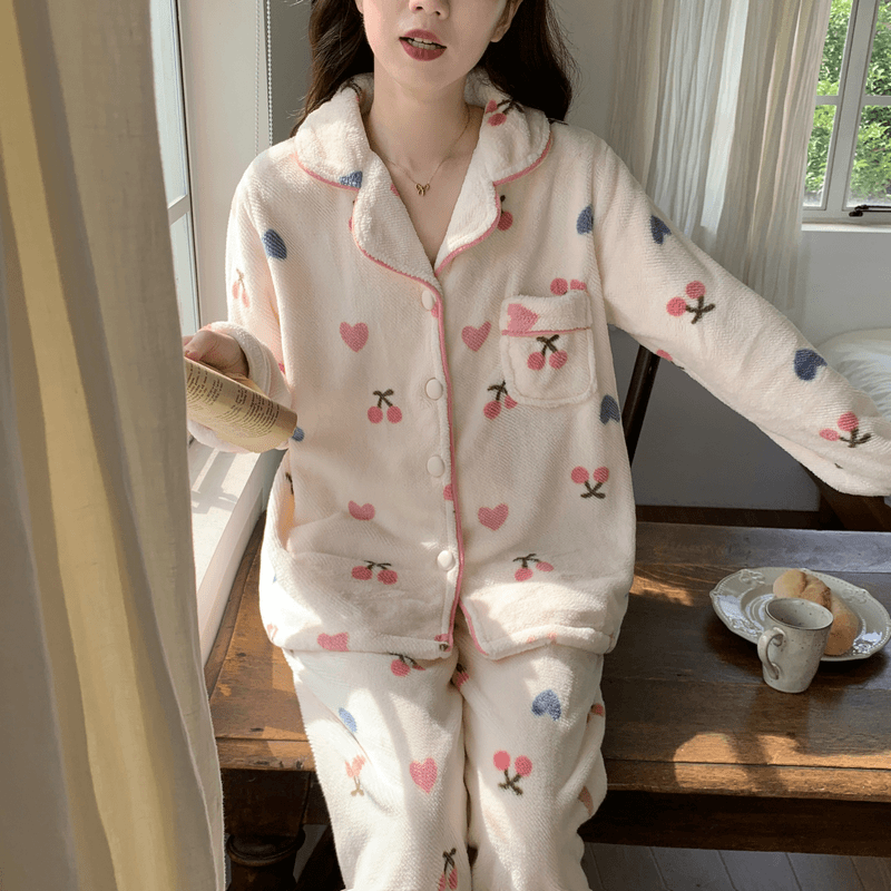 2024新款珊瑚绒睡衣女秋冬