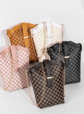 跨境2023新款韩版ladies bags时尚休闲印花斜挎手机小众设计女包