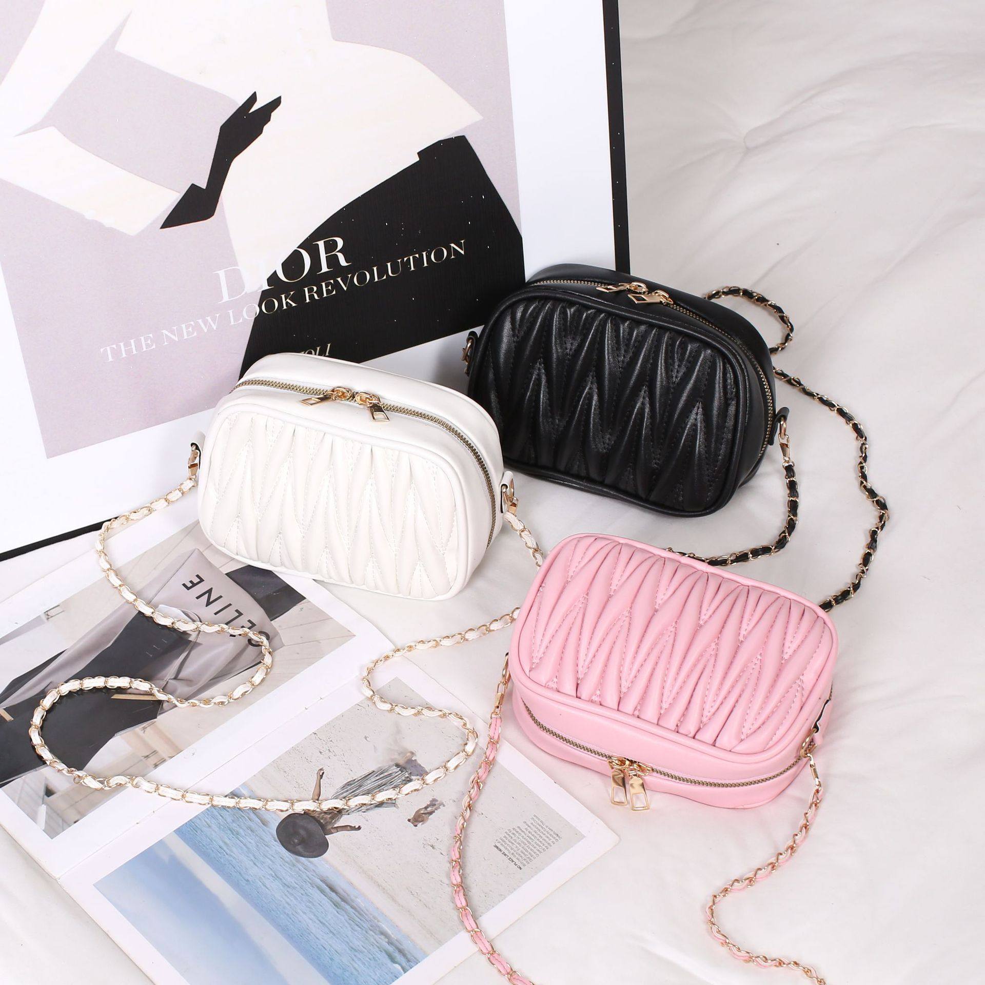 绣线小包包女2022夏季新款时尚贝壳包休闲简约女士菱格链条斜跨包,箱包皮具/热销女包/男包,通用款女包,淘宝优惠券,粉丝福利购,淘宝优惠卷