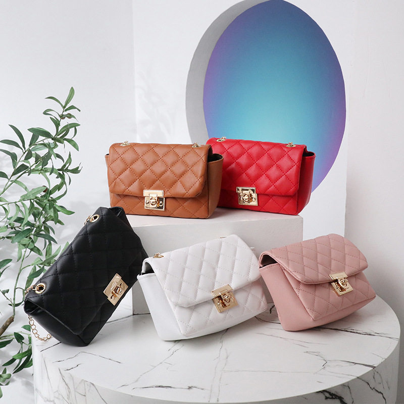 厂家货源女士单肩菱格小方包外贸2022韩版夏秋新款锁扣链条包,箱包皮具/热销女包/男包,通用款女包,淘宝优惠券,粉丝福利购,淘宝优惠卷