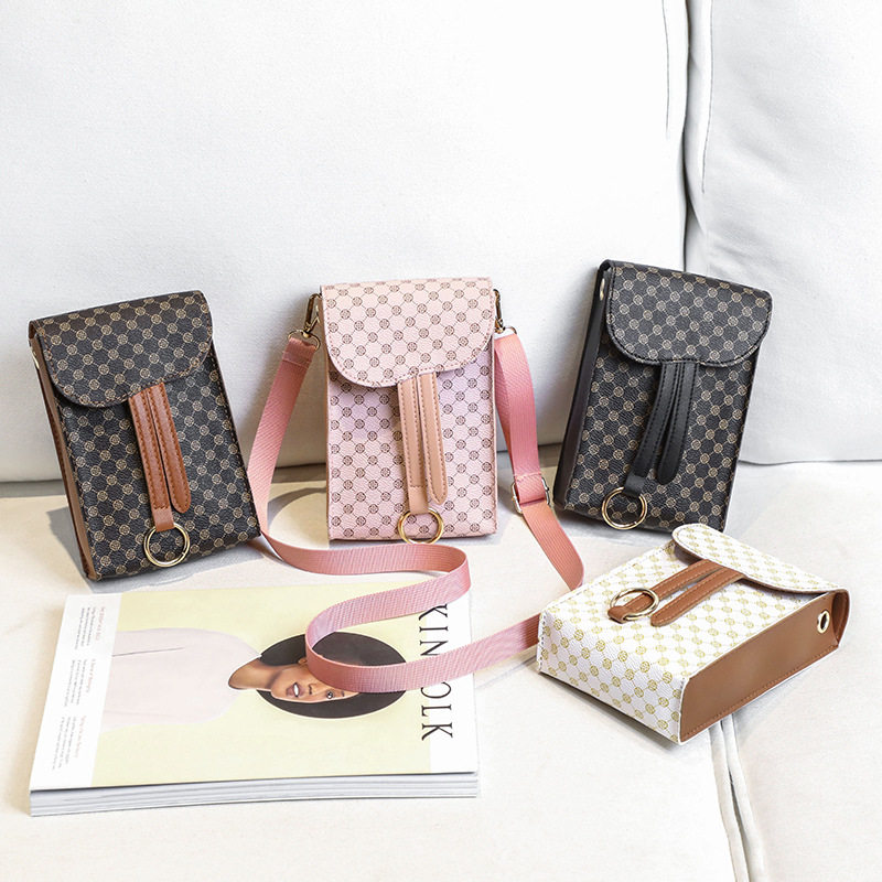 跨境女士撞色印花零钱小方包2022夏韩版新品个性单肩手机包潮,箱包皮具/热销女包/男包,通用款女包,淘宝优惠券,粉丝福利购,淘宝优惠卷