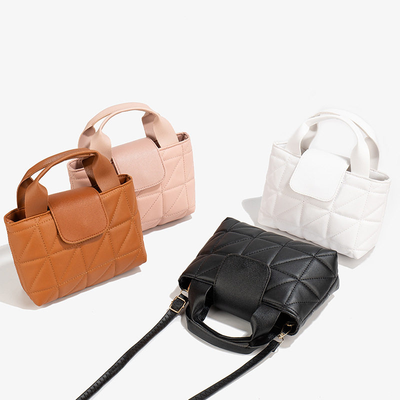 时尚新款格纹手提女包2024秋季小方包简约单肩手提包斜跨女士包包,运动包/户外包/配件,挎包/拎包/休闲包,淘宝优惠券,粉丝福利购,淘宝优惠卷