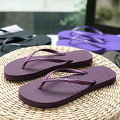 泰国乳胶人字拖鞋 女外穿软底ins潮夏季 防滑防臭简约凉拖沙滩网红