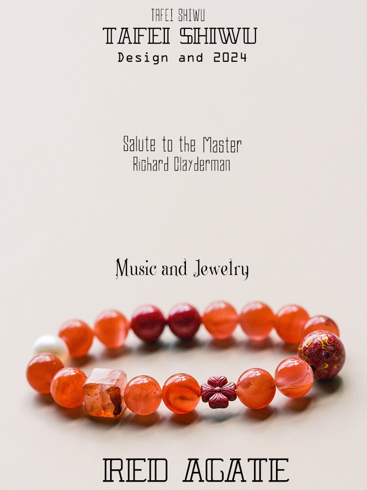 TAFE 장식품 천연 아이스 레드 남부 붉은 마노 팔찌 멀티 보물 마노 팔찌 러닝 링 여성을위한 우아한 선물