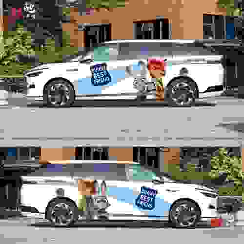 小鹏X9理想i8车贴拉花ME