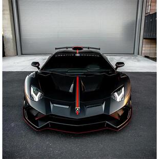 兰博基尼Aventador引擎机盖车贴拉花大牛小牛车身贴纸汽车改装 贴