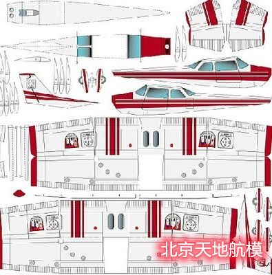 KT 写真涂装仓身机 固定翼飞机 塞斯纳 图纸