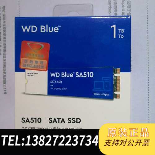 WD Blue SA510 1T固态M2 sata，全新