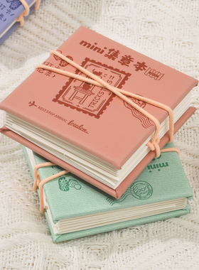 洢杉水彩彩铅画画本柔美滑面HM330BB本白纸迷你折页随身盖章本