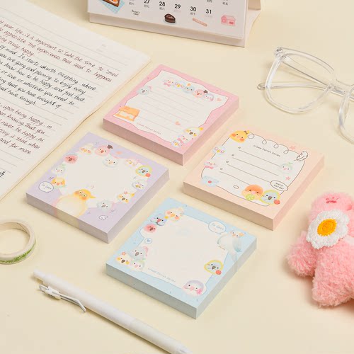 便签本便签纸新款动物插画可爱