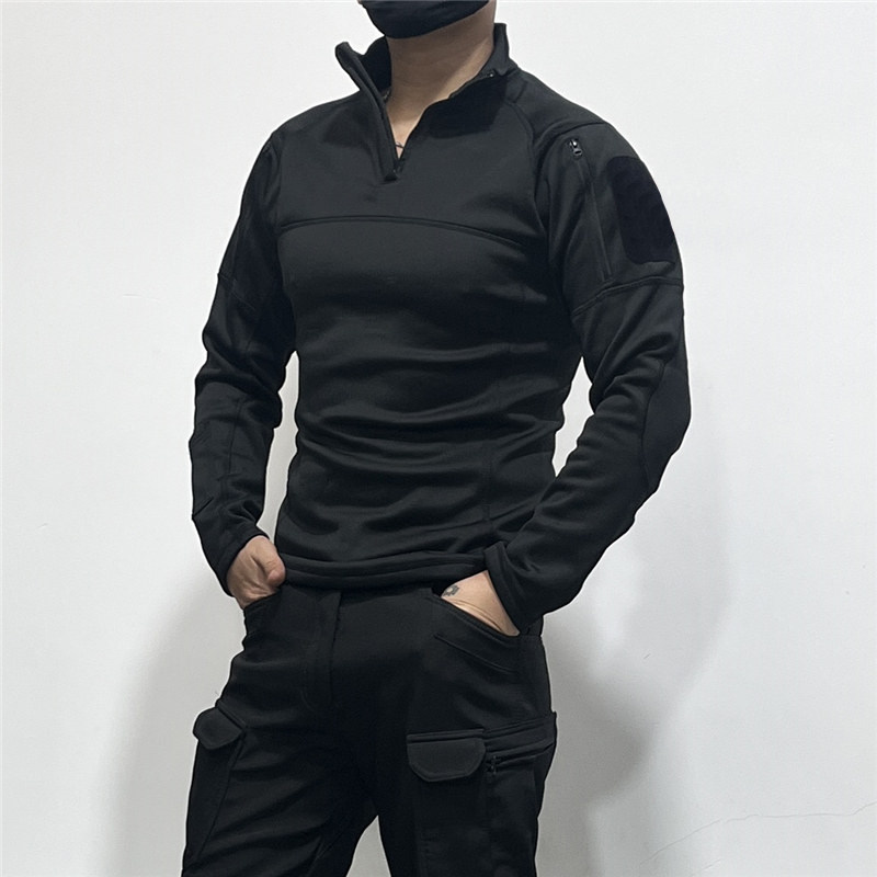 冬户外战术长袖男加绒保暖军迷弹力修身休闲运动日常立领内衣T恤,户外/登山/野营/旅行用品,T恤,淘宝优惠券,粉丝福利购,淘宝优惠卷