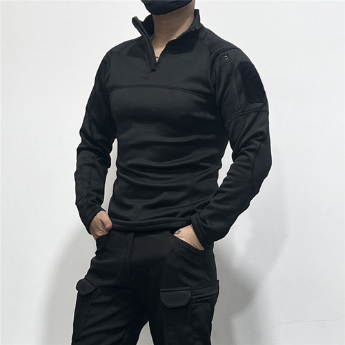 修身休闲运动日常立领内衣T恤