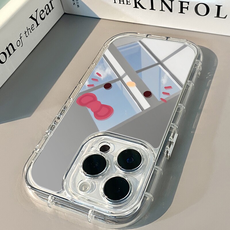 适用于苹果iPhone7 (全型号) 手机壳 镜面补妆 气囊防护 镜头全包 简约iPhone13ProMax时尚 iPhone8潮流 iPho