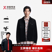 灯芯绒 劲霸男装 秋冬轻薄羽绒服翻领时尚 休闲短款 夹克外套